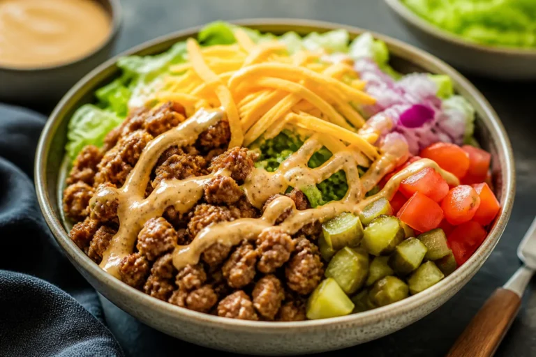 High Protein Cheeseburger Bowls – A Satisfying, Lighter Take on a Classic