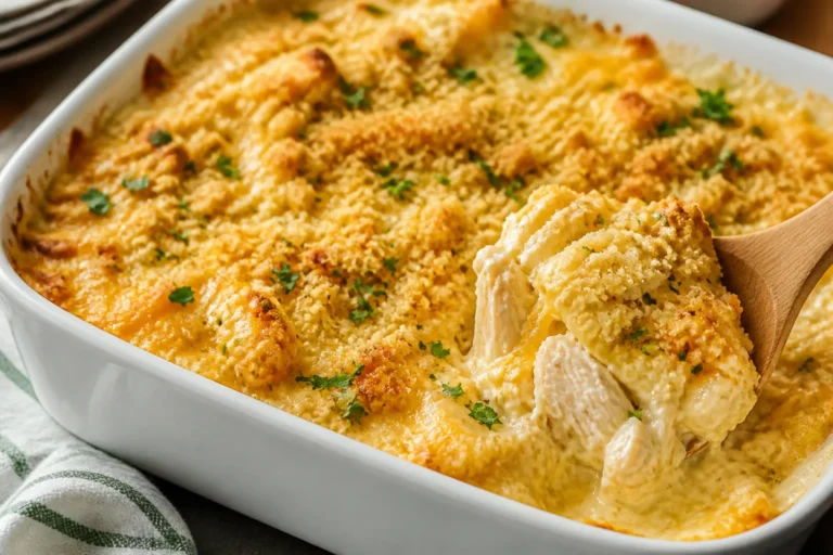 Million Dollar Chicken Casserole – Creamy, Cozy, and Crowd-Pleasing
