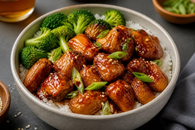 Sticky Honey Garlic Chicken Bowls – Sweet, Savory, and Weeknight-Friendly