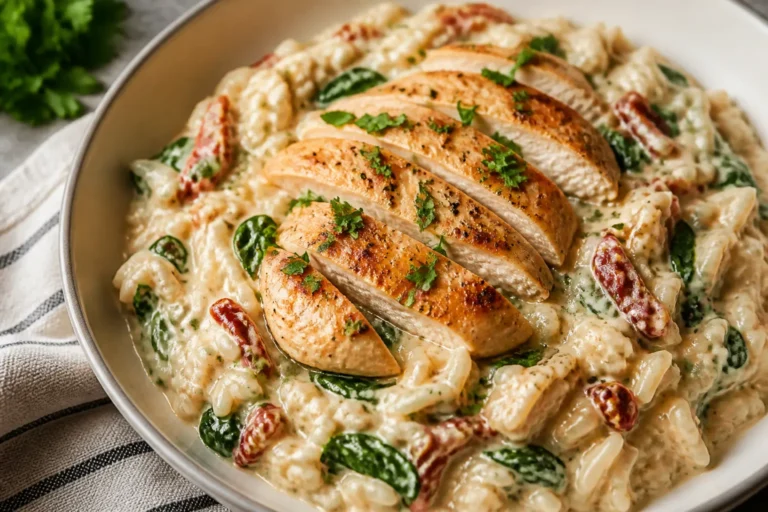 Creamy Tuscan Chicken and Rice – Comforting, Satisfying, and Weeknight-Friendly