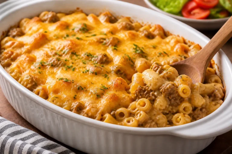 Lightened-Up Cheeseburger Casserole – Comfort Food Made Smarter