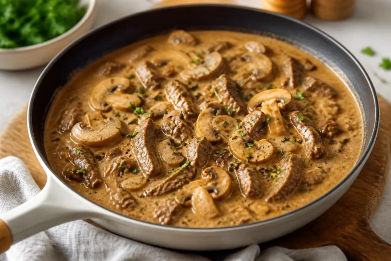 Healthy Beef Stroganoff Skillet – Creamy, Comforting, and Weeknight Easy