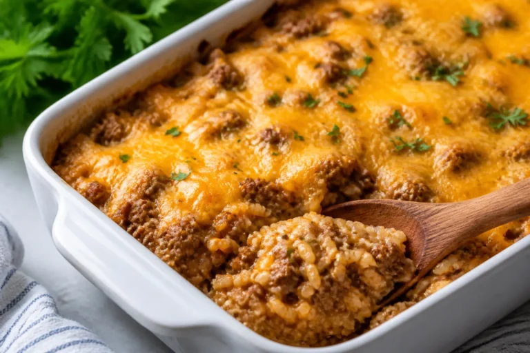 Easy Beef and Rice Casserole – A Cozy, Weeknight Favorite