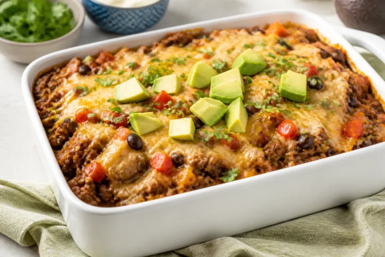 Healthy Beef Burrito Casserole – A Lighter, Weeknight-Friendly Favorite