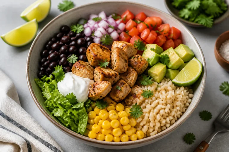 Protein Packed Chicken Burrito Bowls – A Fresh, Fast Weeknight Favorite